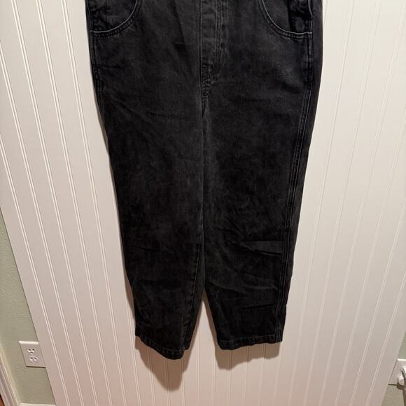 Madewell Straight Leg Overalls Black Lunar Wash Size Large - Picture 3 of 6